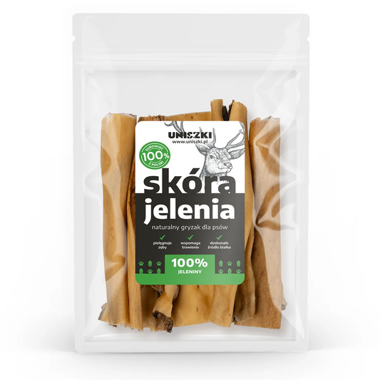 UNISZKI jelenia koža pre psov 100 g