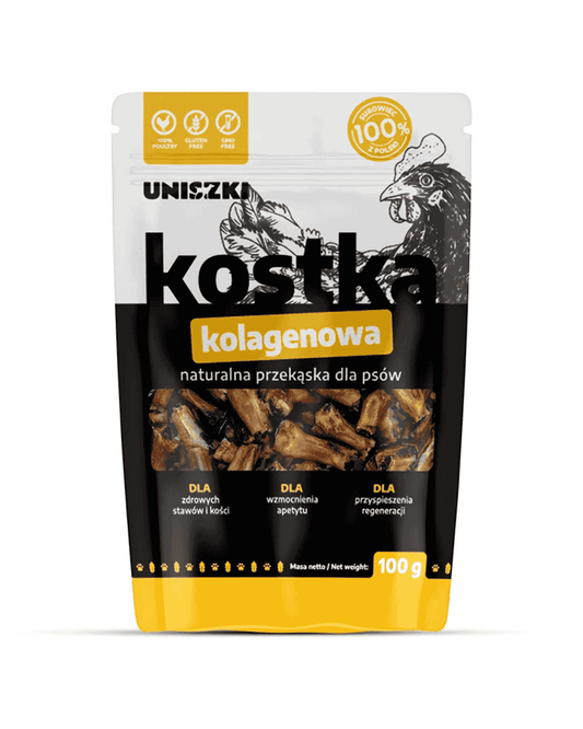 Pochúťka pre psa UNISZKI kolagénová kocka 100g